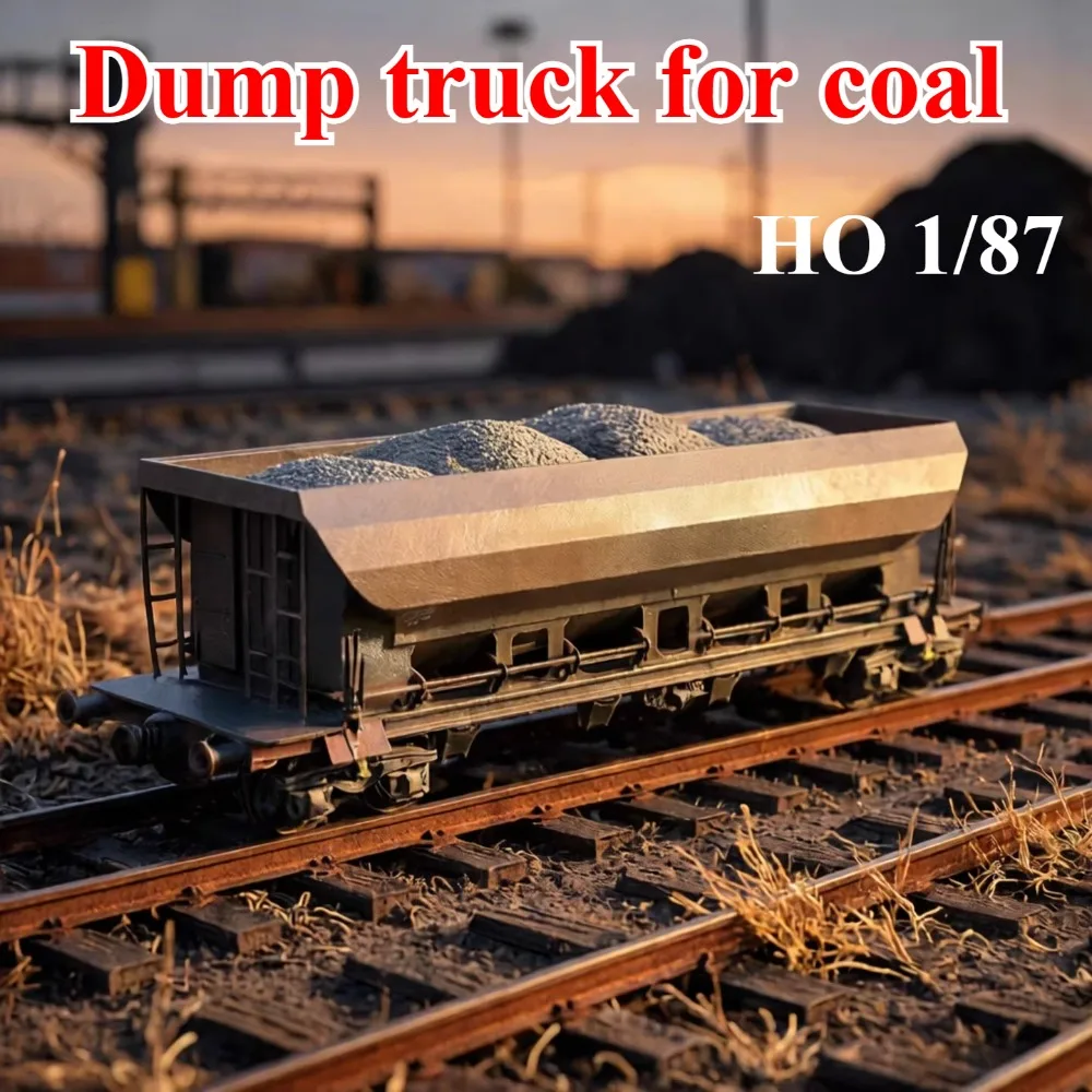 Model kolejowy ROCO HO skala 1/87, numer 77915, postarzany wagón wywrotka do węgla/wagón towarowy, 1 wagón, zabawka dla chłopców, prezent.