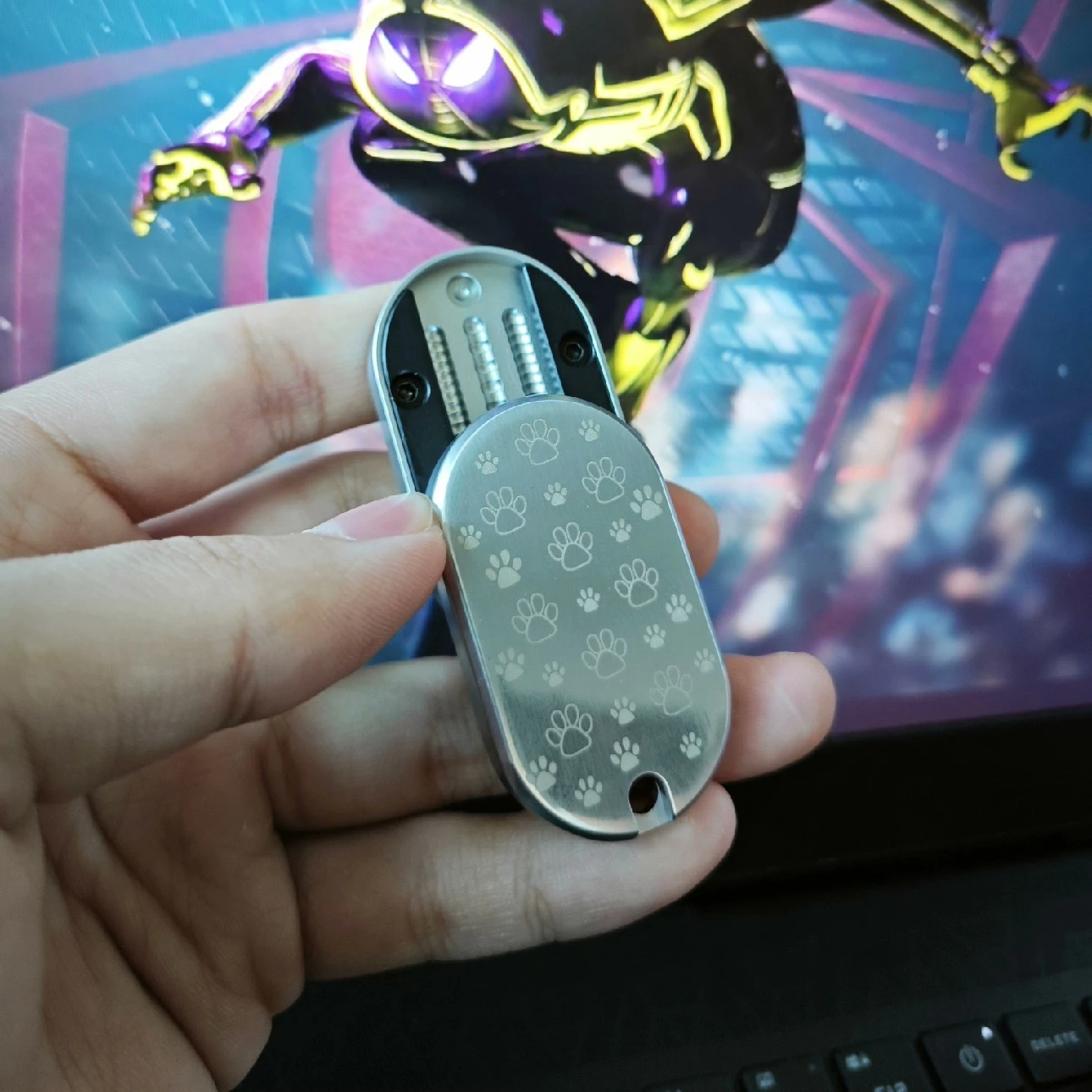 F2 équipement mécanique EDC acier inoxydable Fidget curseur Fidgeting jouets EDC sensoriel Anti-Stress Fidget Spinner jouets