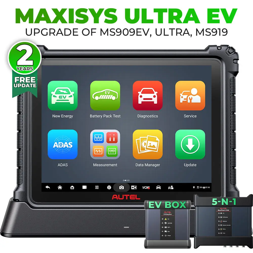 Professionale Autel maxisys ultra ev mk908 ecu programma programmabile kit diagnostico auto elettrica ad alta tensione scanner automotriz