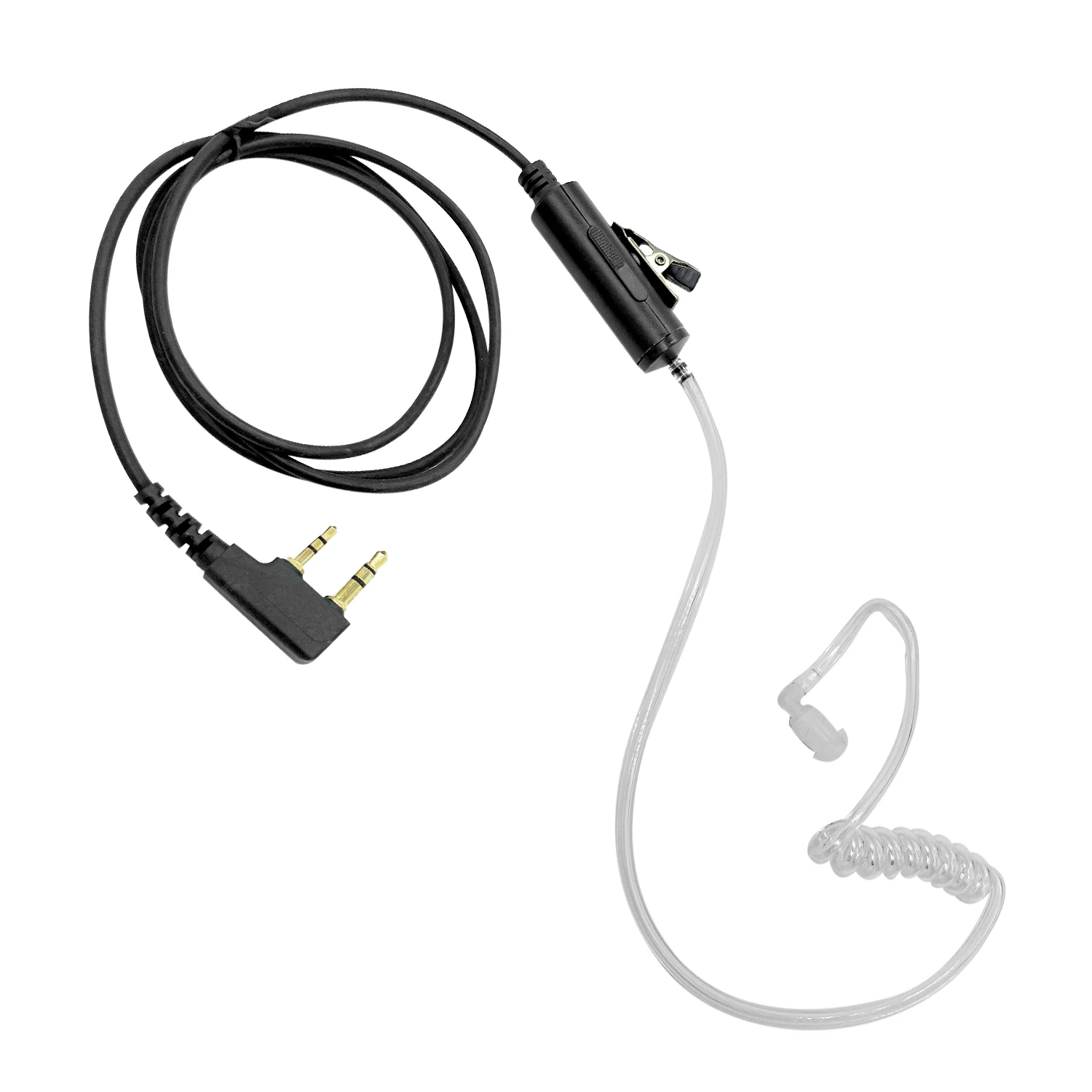 Walkie Talkie Microphone Headset, Radio Earpiece, Compatible with Models, Fit for Kenwood, Baofeng, Two Way Radio