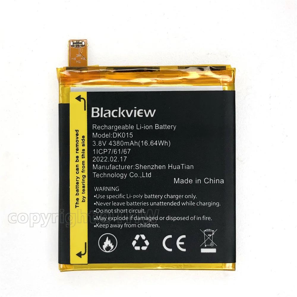 New Original 4380mAh DK015 BV 9900 Replacement Battery For Blackview BV9900 Pro 5.84\