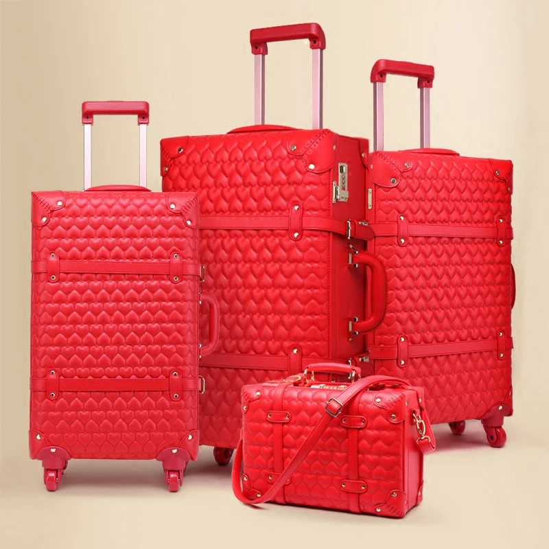 Big red wedding box, dowry, red travel