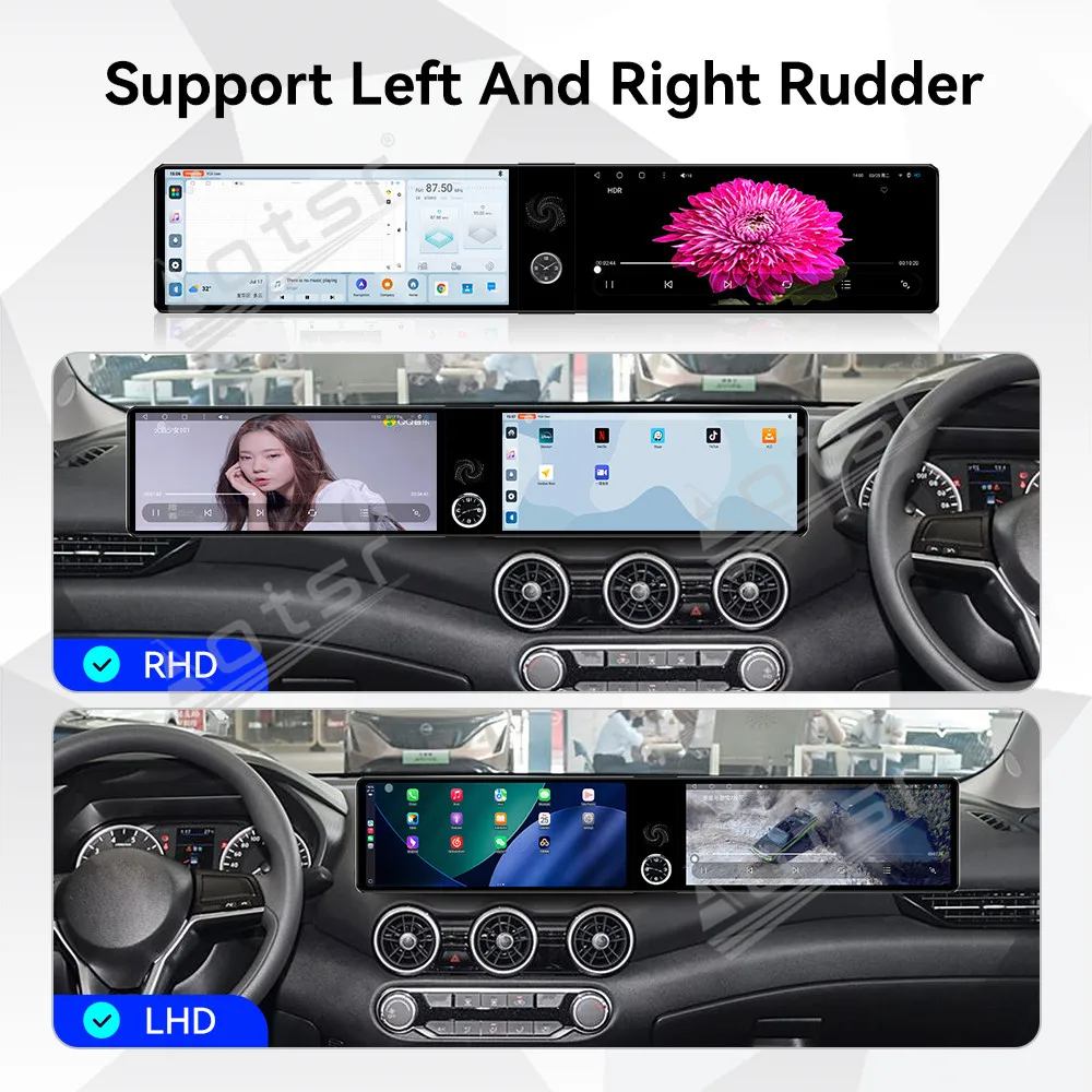 

Dual 12.3" For Nissan Sylphy 2020-2022 Upgrade Car Radio Stereo Carplay GPS HD Touch Screen Navigation Device&BT 5.0