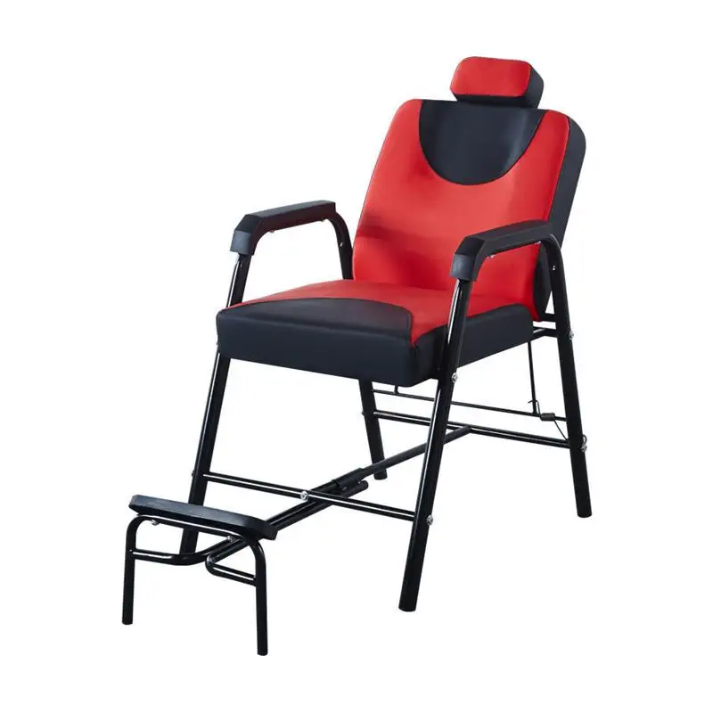 

Barber shop chair retro shave perm and dye seat hair salon special reclining hair cutting chair