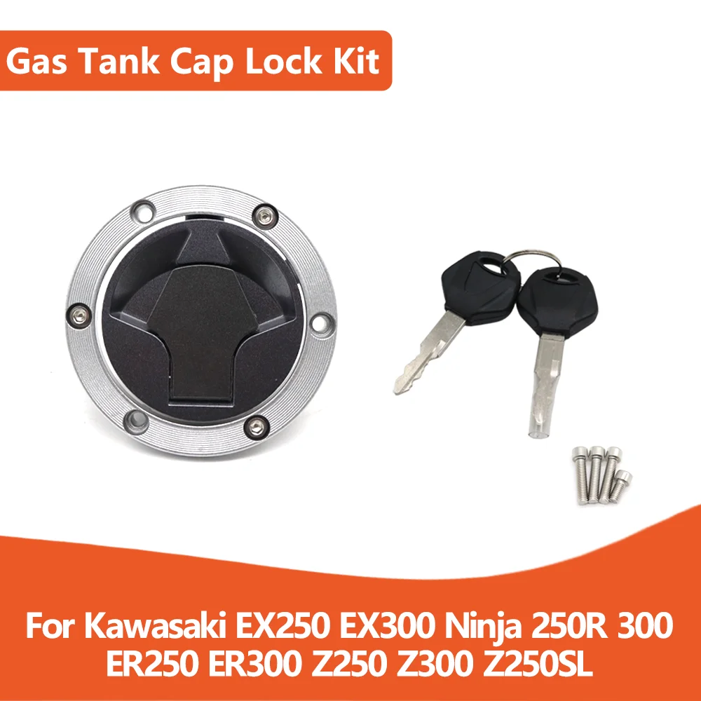 

Для Kawasaki ER250 ER300 Z250 Z300 EX300 EX250 Ninja 250R 300 Z250SL мотоциклетная крышка топливного газа, набор ключей для замка сиденья, аксессуары