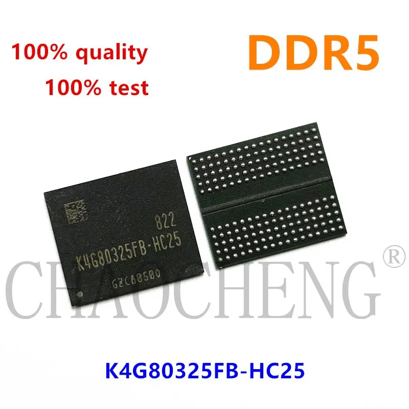 Chipset DDR5 8G BGA, K4G80325FB-HC03 K4G80325FB-HC25 K4G80325FB-HC28 H5GQ8H24MJR-R0C H5GQ8H24MJR-R4C, 100% testado, 1 pc