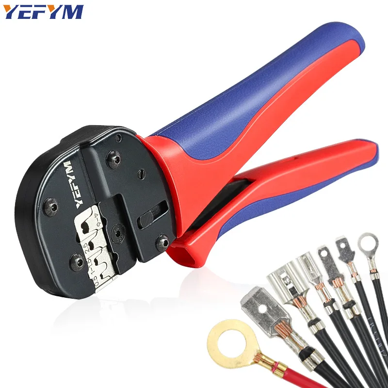 Automotive Wiring Harness 6.3/4. 8/2.8 Plug Spring Insert Terminal Crimping Pliers YFP-04B Parallel Crimping