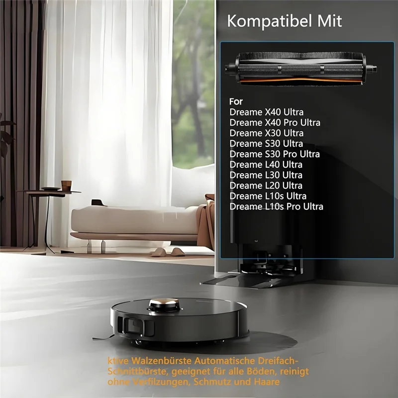 منظف بديل لفرشاة Dreame X40 Ultra/X30 Ultra/S30 Ultra/S30 Pro Ultra/L40 Ultra/L30 Ultra