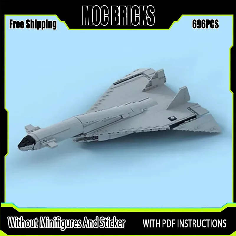 

Moc Building Bricks Military Fighter Model XB-70 Valkyrie Bomber Technology Modular Blocks Gift Christmas Toys DIY Sets Assembly