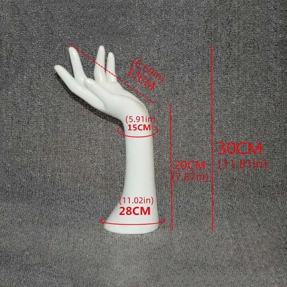 Rings Watches Mannequin Hand Model Necklace Bracelet White/Skin/Black Jewelry Display Hand Model Stand Miniatures