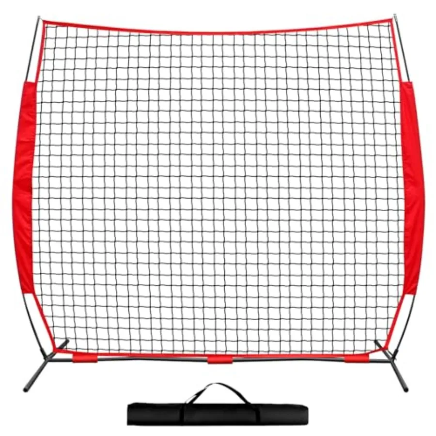 

7x7ft/12x9ft/16x10ft/20x10ft Barricade Backstop Net, Sports Barrier Net, Multi-Sport Net with Carry Bag, Protective Screen for