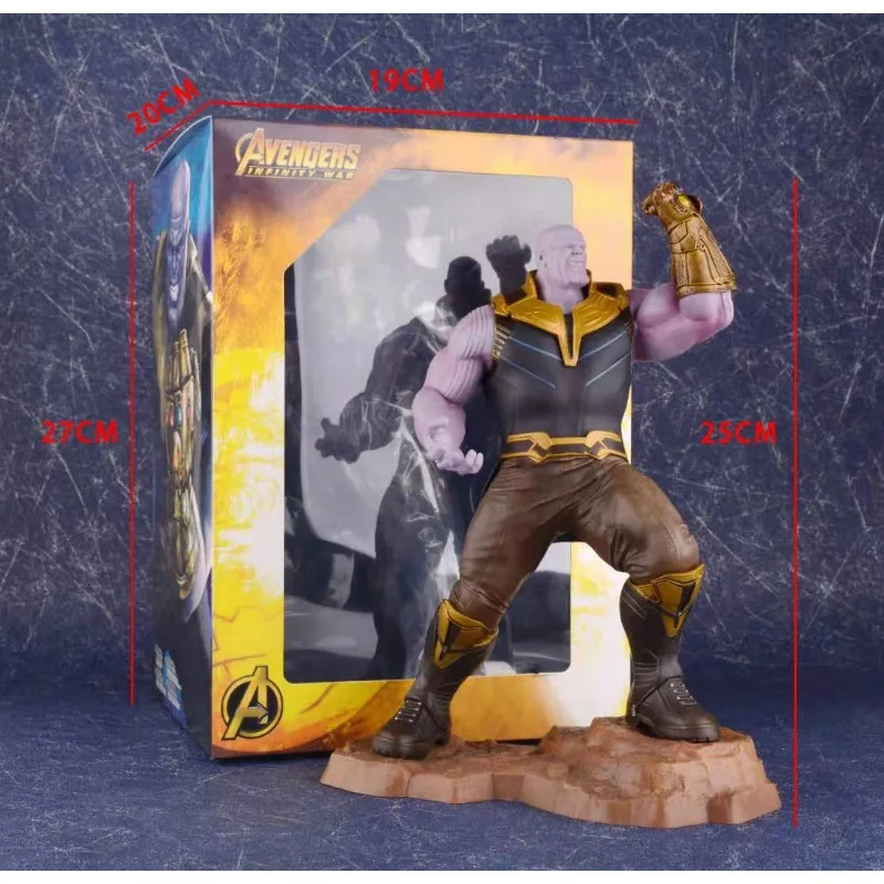 Marvel legend The Avengers Anime Thanos statue Immovable Handmade Toys Action Figure decoration Pendant Model Toy Figures gifts