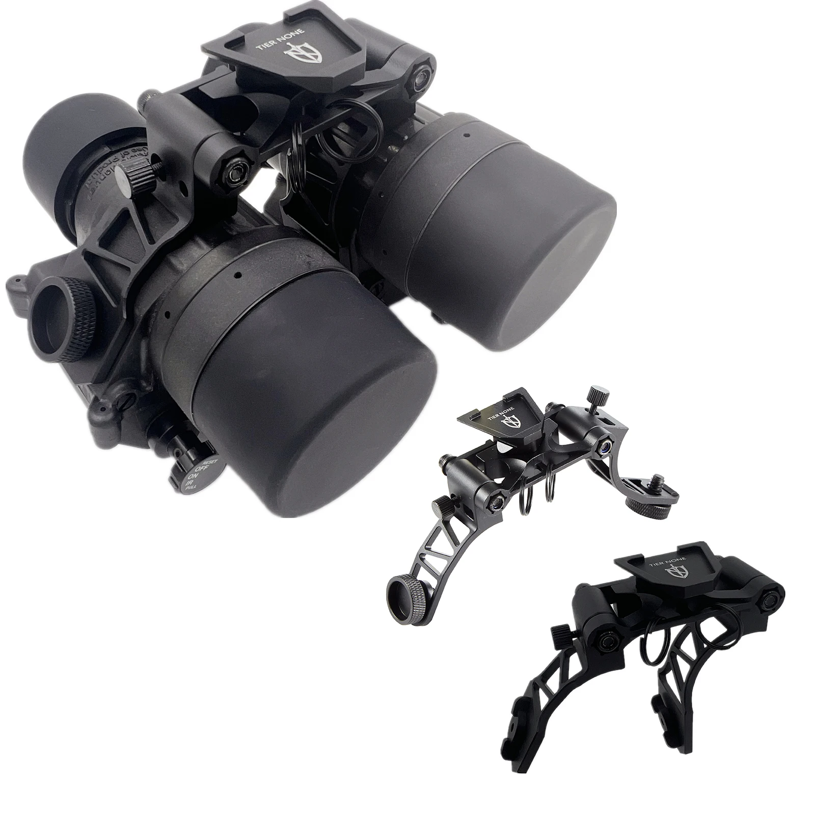 Puente binocular PVS-14 brazo J metálico cola de milano NVG