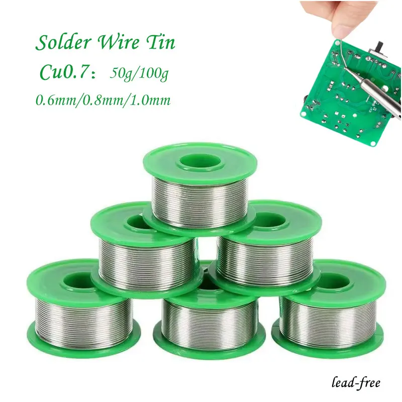 

Lead-free Low Temperature Flux-cored Soldering Wire Tin Low Melting Point 217 Degrees No Clean Needed Sn99.3cu0.7 Solder Wire