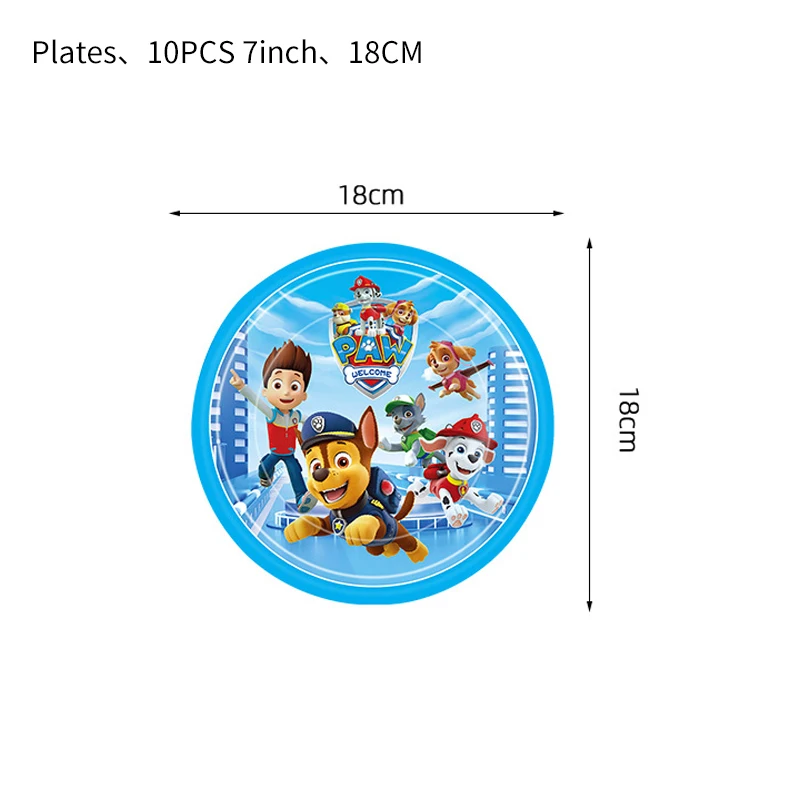 Украшение «Щенячий патруль» на день рождения, столовая посуда, чашка, скатерть, набор воздушных шаров, баннер, тематическое событие, технические