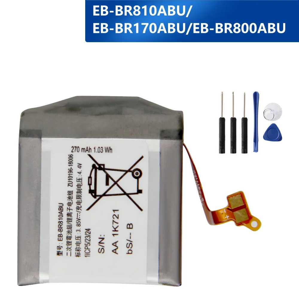 NEW Replacement Battery EB-BR800ABU EB-BR170ABU EB-BR810ABU For Samsung Gear S4 SM-R800 SM-R810 SM-R805 SM-R815 R800 R810 472mAh