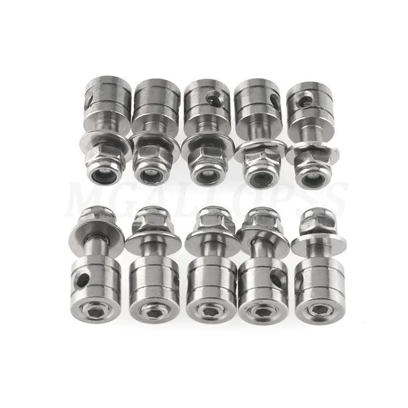 Adaptador de conector de varilla de empuje para barco/avión, tapones de conexión para conectar brazo Servo o varilla de tracción, Control remoto, 10 Uds.