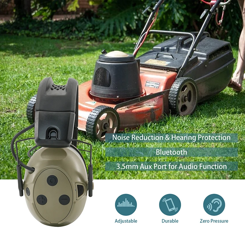 

TS TAC-SKY Tactical Active Noise Cancelling Hearing Protection Headset with Bluetooth function and Electronic Silicone Earcups