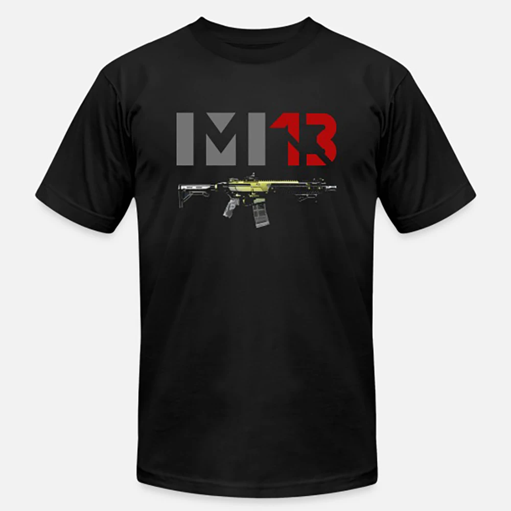 

Retro Shoot Game Weapon M13 Assault Rifle T-Shirt 100% Cotton O-Neck Short Sleeve Summer Casual Mens T-shirt Gamer Streetwear