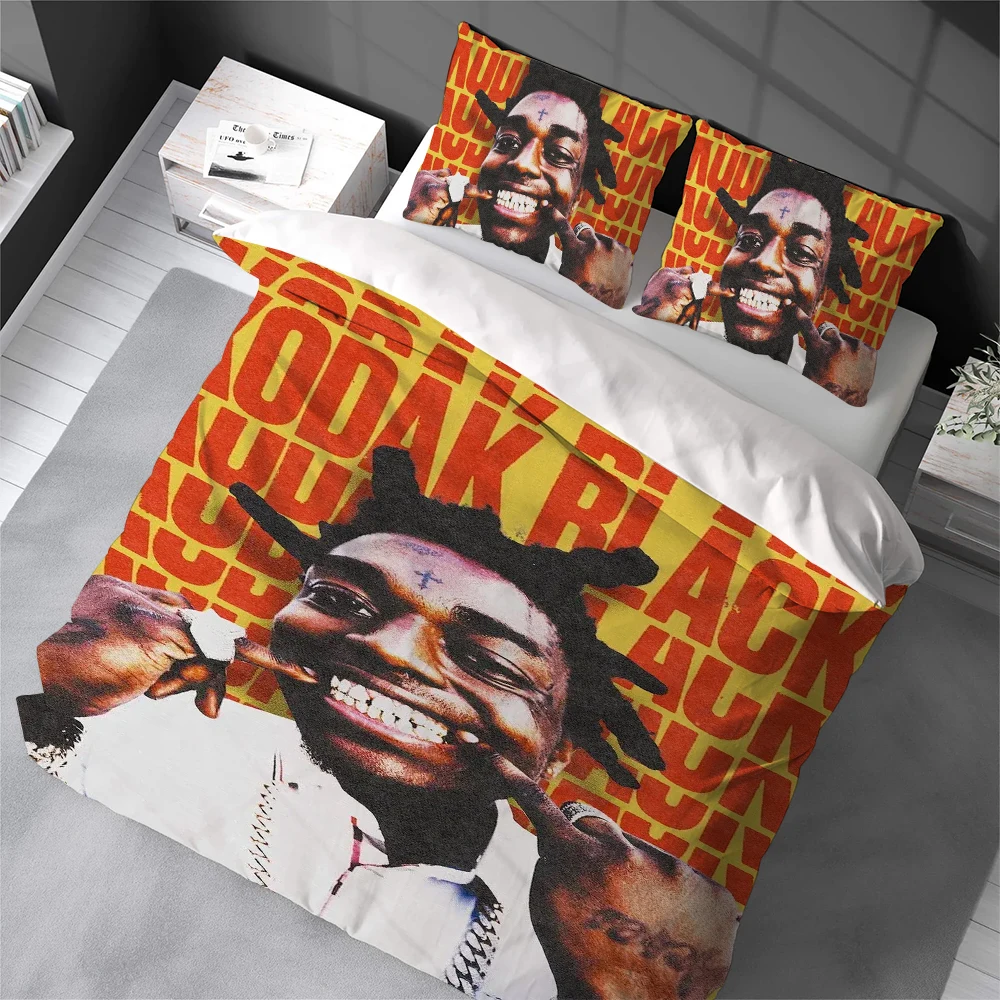 

Комплект постельного белья K-Kodak Black Rapper: пододеяльник, 3 предмета, мягкий хлопок, для дома и общежития, подарок для студентов
