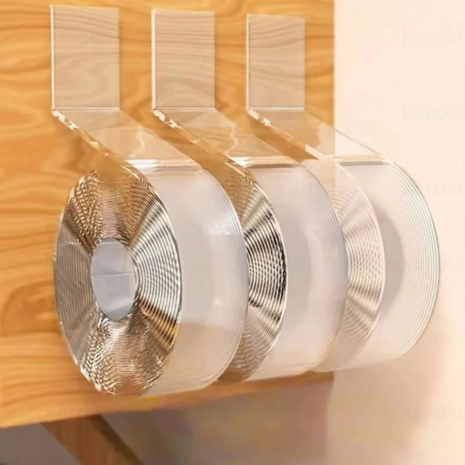 

1/3/5 м двусторонняя лента, прозрачная акриловая многоразовая водонепроницаемая клейкая лента без следов, гаджет Doble Cara, нано ленты