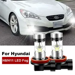 2x For Hyundai Genesis 2009-2014,Genesis Coupe 2013-2016, Kona 2018-2019 LED H8 H11 Fog Light Bulb Car DRL Lamp 6000K 12V 4800LM