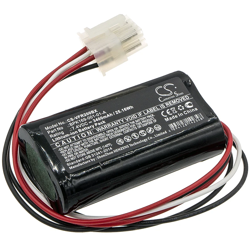 Cameron Sino 3400mAh Battery For Verifone Ruby 2  Ruby CI  PCA169-404-01-A  PCA169-001-01   BPK182-001