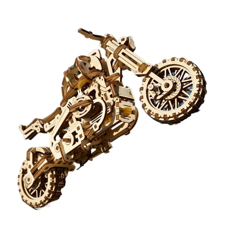 Wooden mechanical transmi ssion model, mo vable ass embly adult toy   gift