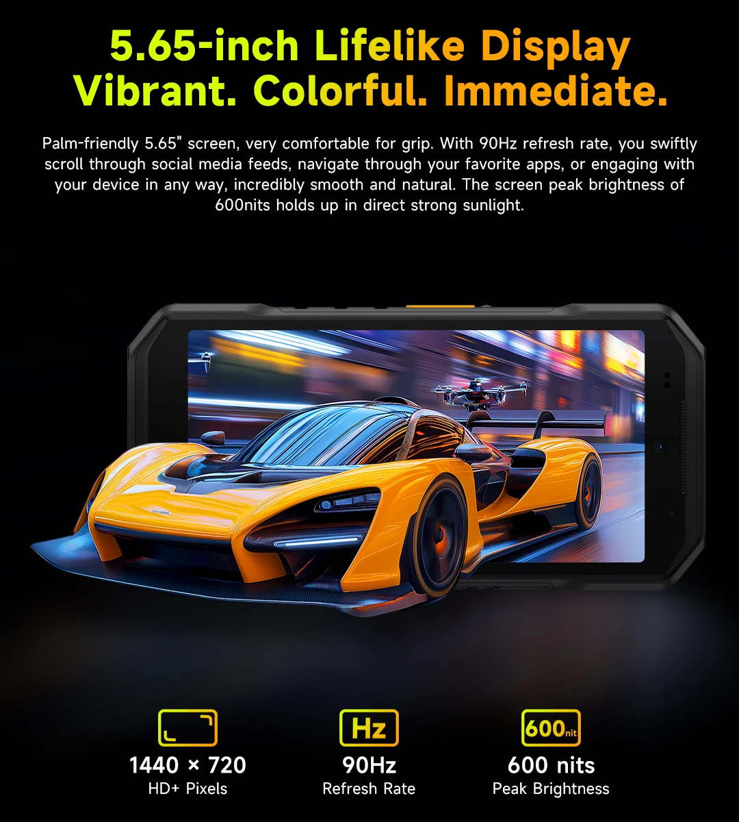 Ulefone Armor X32 Pro 5G Rugged Phone Android 14 16GB+256GB Dimensity 6300 Octa Core 64MP Camera NFC IP68/IP69K Waterproof