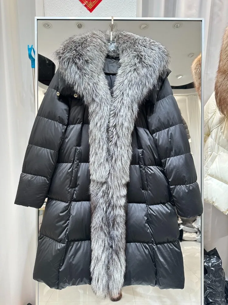 

Reality Fur Jackets Women Duck Down Jacket with Fur Coat with Hood Women's Down Jacket Real Fur Coats Winter Manteau Femme 2026