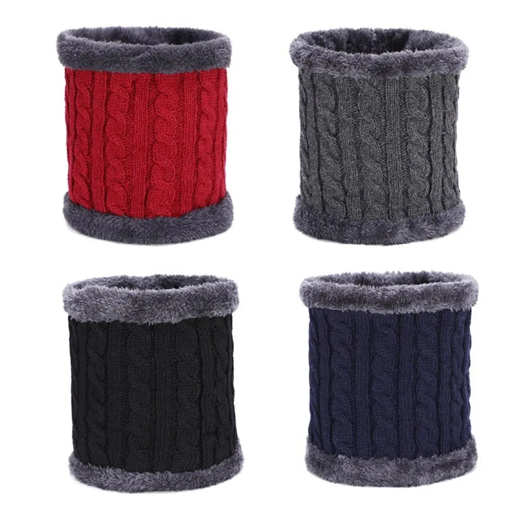 

Новые Мягкие вязаные шарфы, плотные и эластичные вязаные шарфы для защиты от холода, подогреватель для шеи для женщин и мужчин