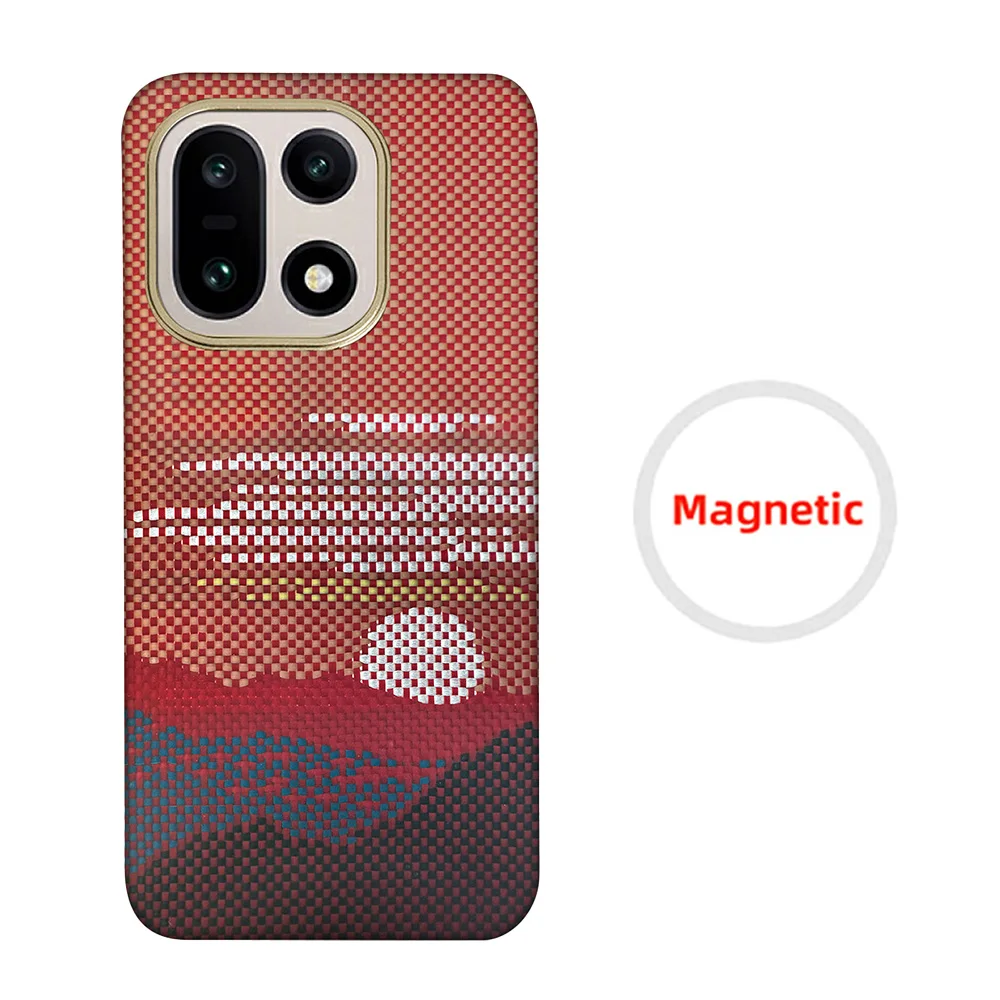Voor OnePlus 15-telefoonhoesje Kevlar aramidevezel harde schaal koolstofvezel ultradunne lichtgewicht magnetische zakelijke beschermhoes