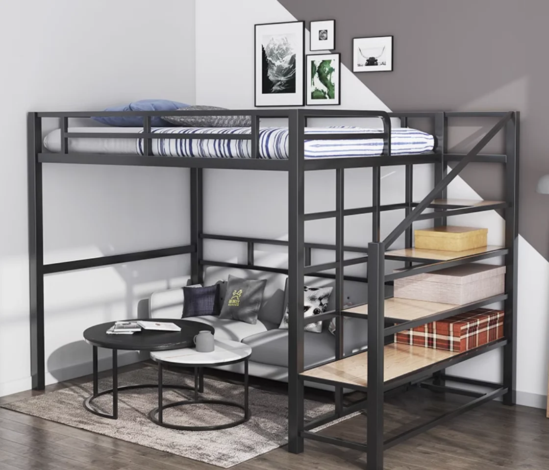 Loft wrought iron loft bed