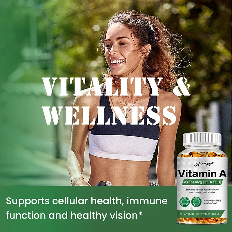 Vitamin A - Supports Healthy Skin & Eyes ,Antioxidant Activity and Immune System & Reproductive Function