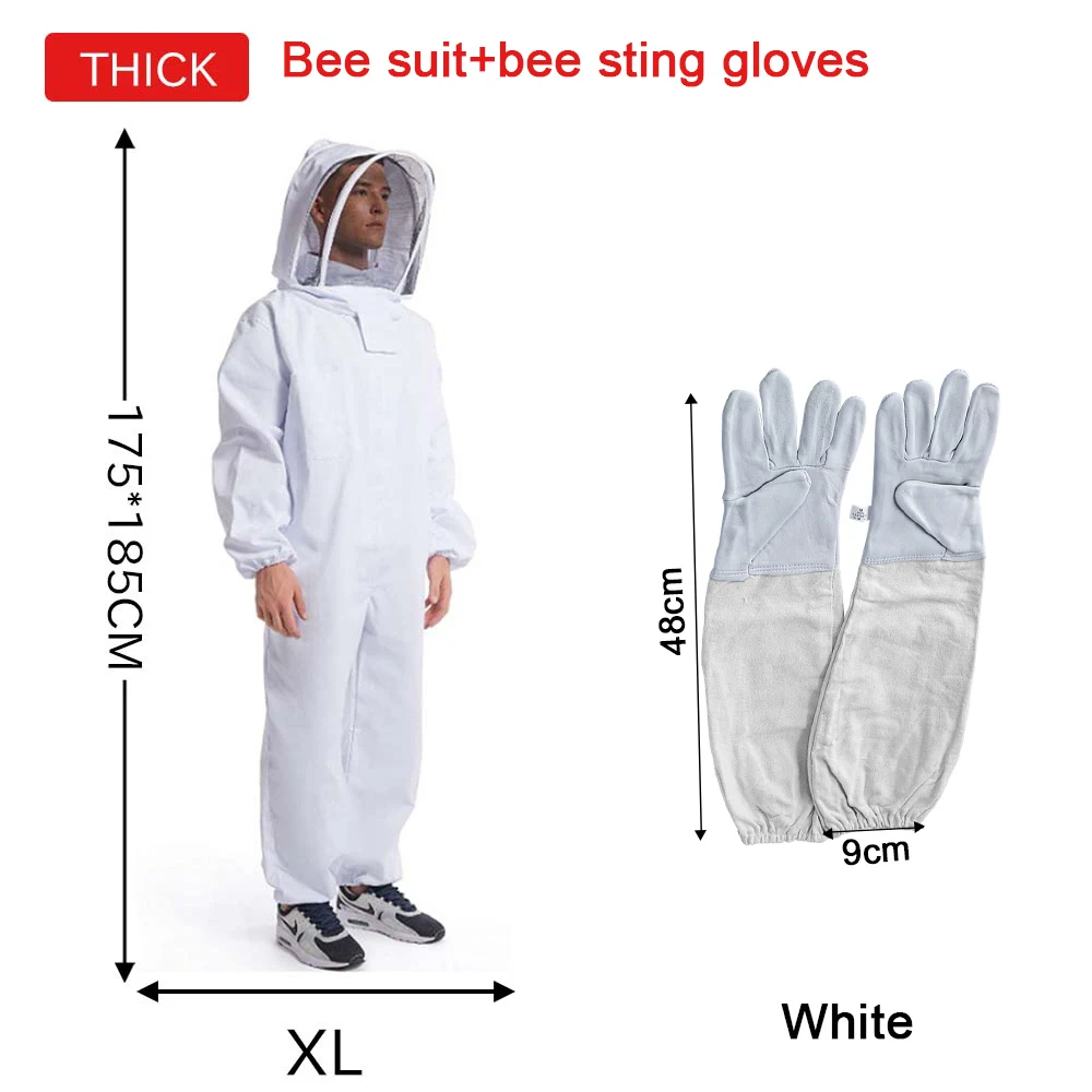 Full Body Bijenteelt Kleding Professionele Imkers Kleding Bescherming Bijenteelt Pak Safty Sluier Unisex Kinderen Beschermend
