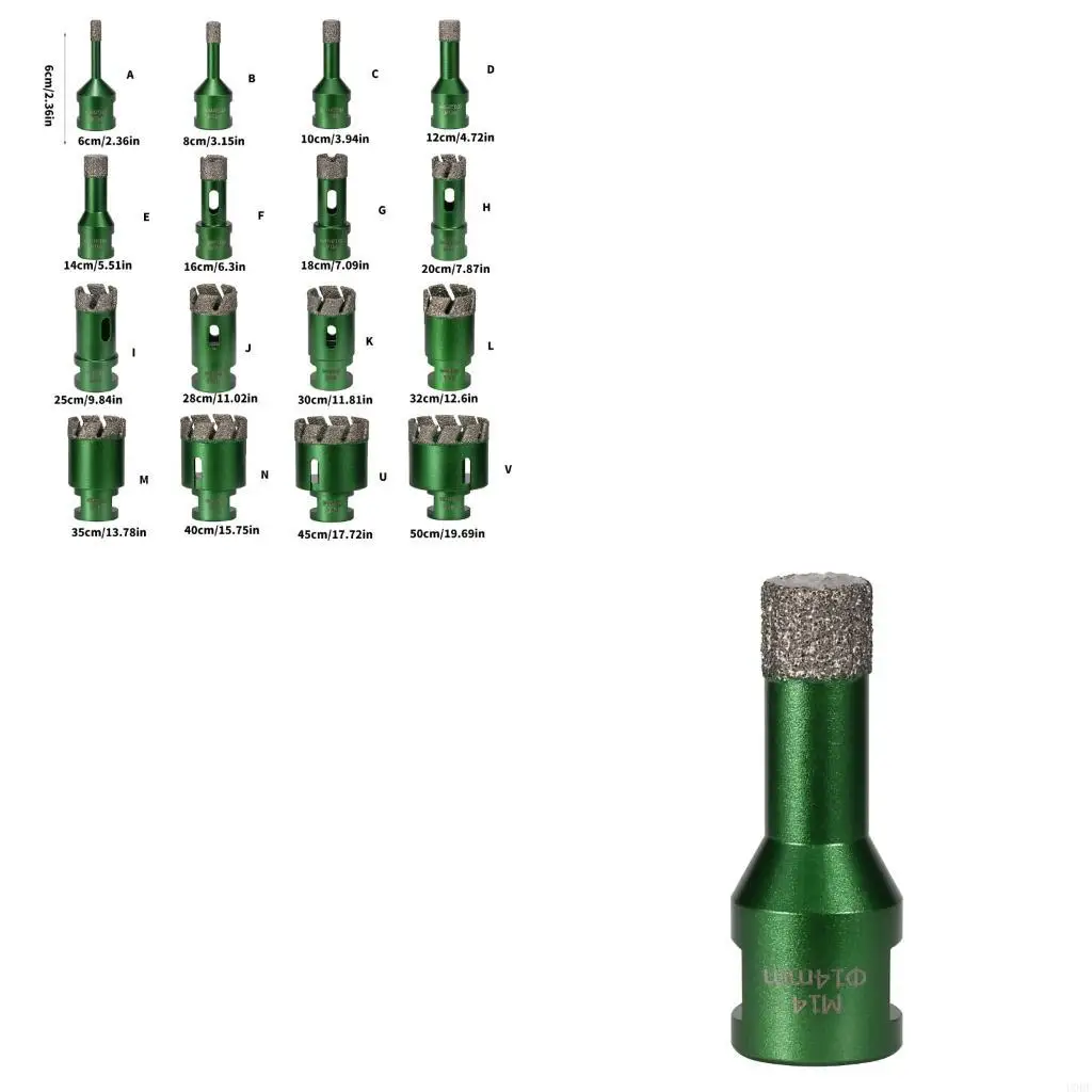 High Efficiency Threaded Teeth Brazed Hole Cutter For Tile Marble Glass 6-50mm