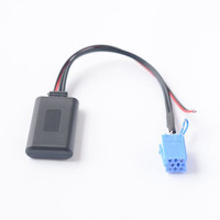 Biurlink AUX input Wireless Bluetooth Audio Cable Adapter MINI ISO 8Pin for Smart Fortwo 450 Radio MP3 Auxiliary in lead