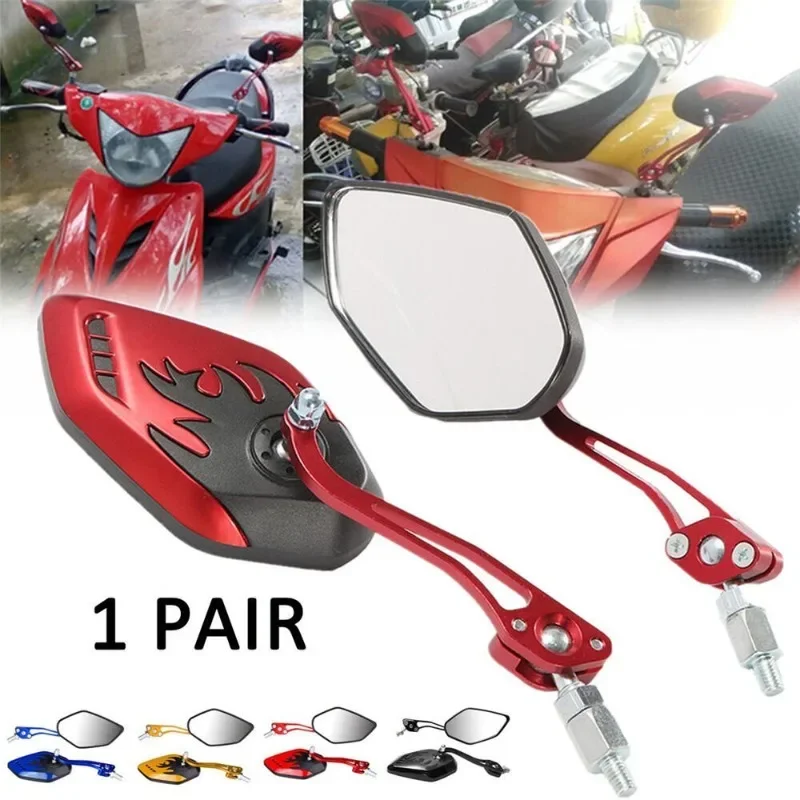 

2Pcs Universal Motorcycle Rearview Mirror 8mm 10mm for Honda Suzuki Yamaha Electric Vehicle Scooter Modification Accessories