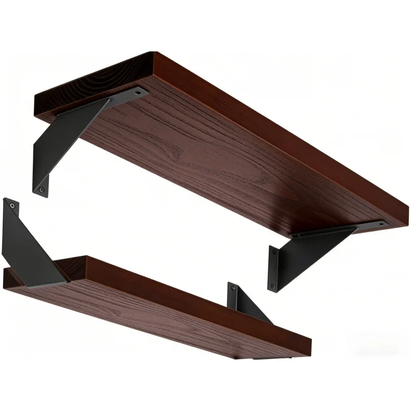 

Модный декоративный настенный кронштейн, 8-дюймовая плавающая полка, сверхмощный угловой кронштейн, 4 упаковки, сверхмощный, 200 фунтов