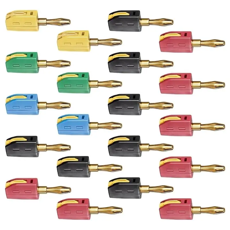 652F 10PCS 4MM PA Coated Banana Jacks High Performances Connection for Testing Tool