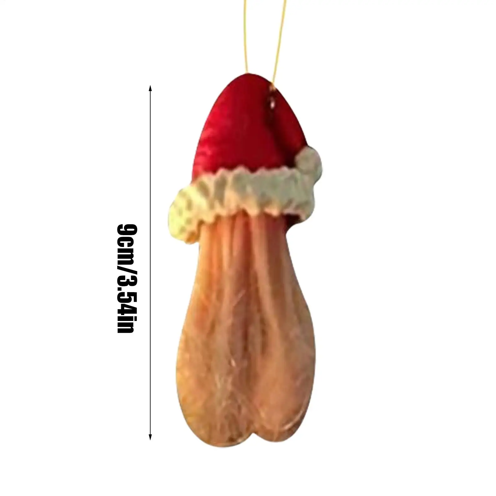 Santa Hat Egg Ornament - Funny 3D Resin Christmas Tree Charm — 6