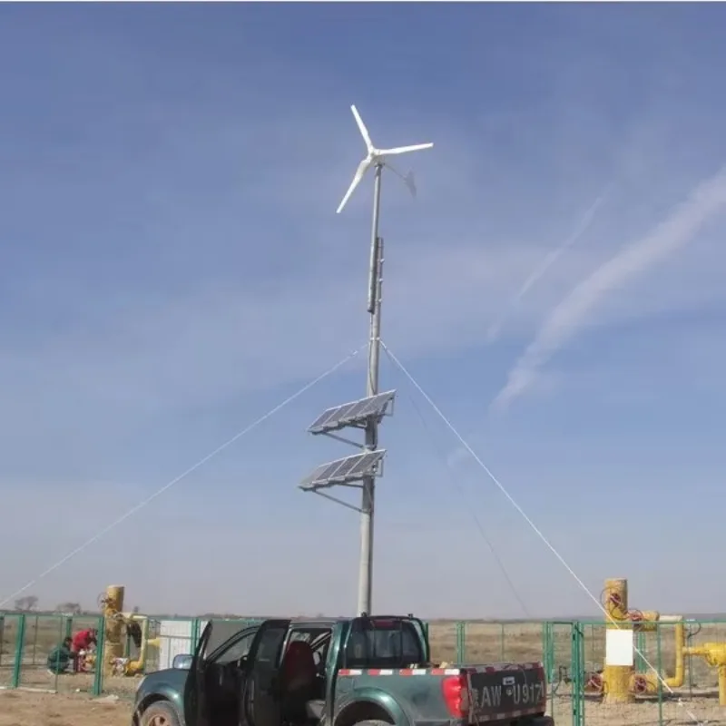 Wind Solar Hybrid System Easy Installation 2kw Wind Turbines Generators 48v