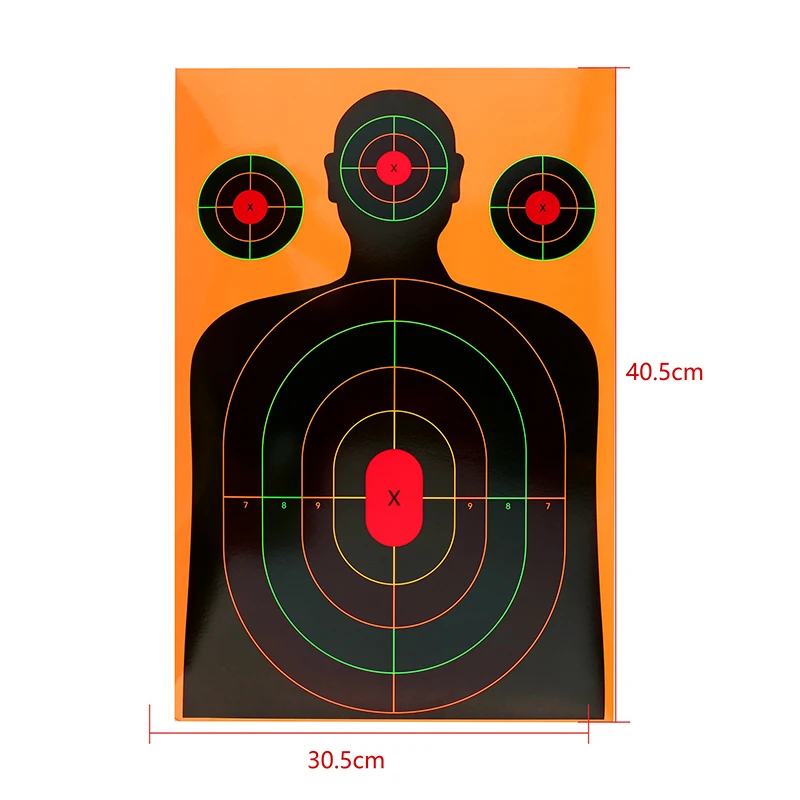 10PCS 12*18inch Archery Target Paper Silhouette Splatter for Bow Arrow Range Shooting Training Shooting Target Paper Accessory