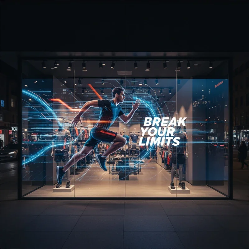 High Refresh Rate LED Holographic Display Screen Ultra Smooth LED Holo Display Panel For Esports Venue Gaming Arena Entrance