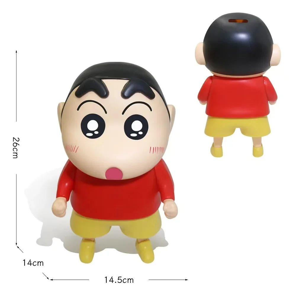 クレヨンすねちゃん子供用貯金箱、貯金箱、貯金箱、小さな貯金箱、漫画、家の装飾、子供のおもちゃ