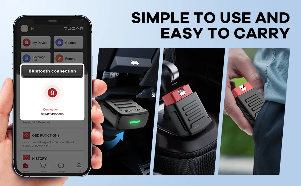 MUCAR BT200/BT200 PRO Bluetooth-Autodiagnosetool Öl IMMO SAS 15 Reset OBD2-Scanner Auto-Codeleser für vollständige Systemdiagnose – Detail 7