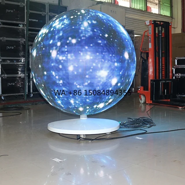 Indoor Outdoor Spherical Round LED Display P2 P2.5 Custom Shaped LED Ball Circle Advertising Screen