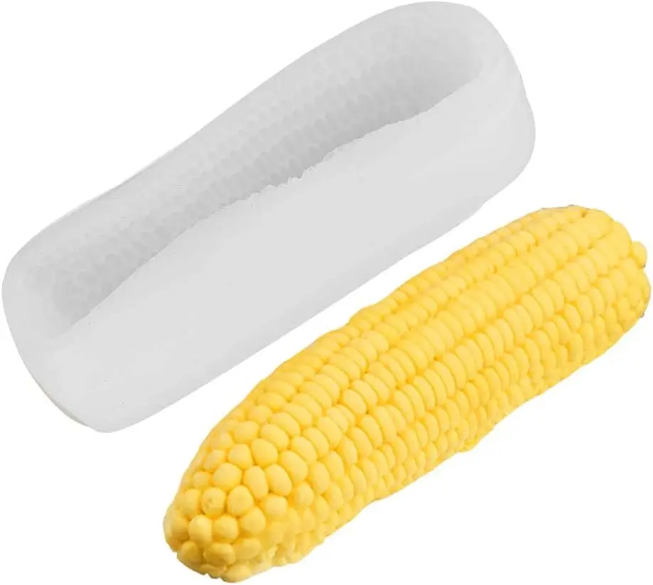 

3D Corn Silicone Mold Baking Molds Dessert Silicone Mould Corn Shaped Candle Mould for Mousse Cake, Pastry, Chocolate, Soap