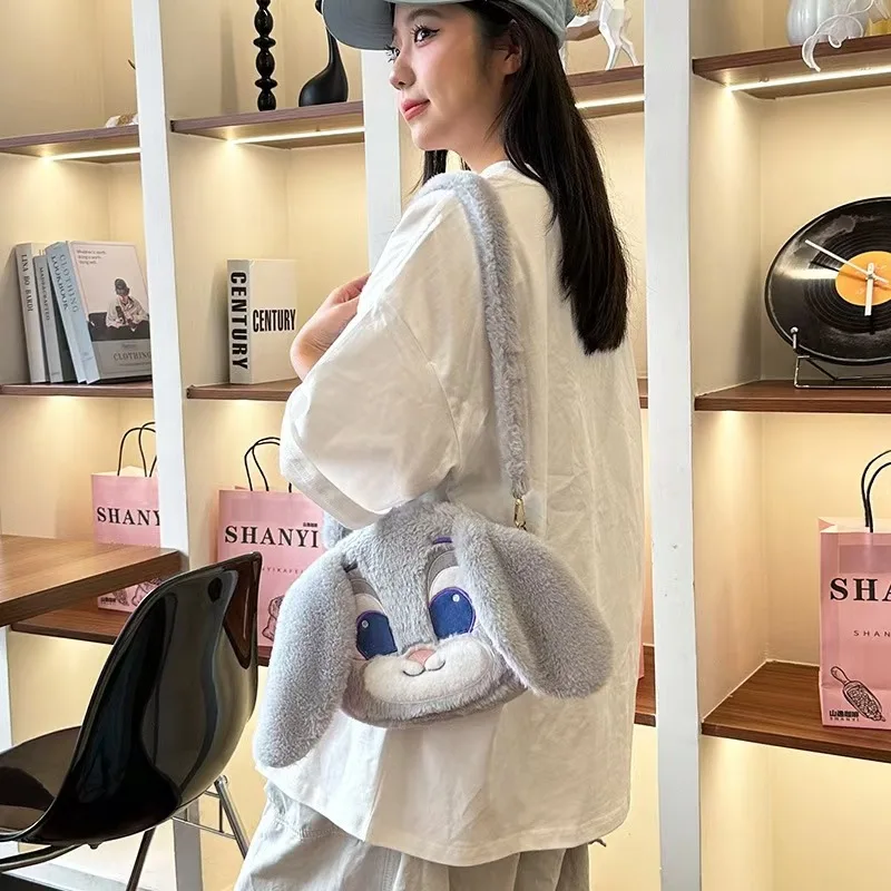 Cartoon Zootopia Judy Hopps Nick Wide Kawaii Puppenrucksack, personalisierter Cartoon-Rucksack mit großer Kapazität, kreatives Geburtstagsgeschenk