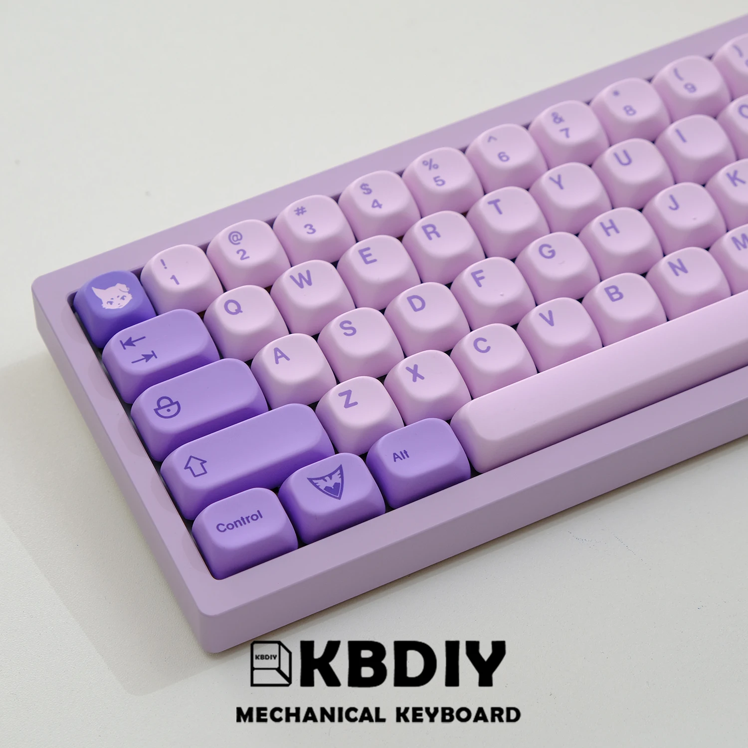 Imagem -05 - Kbdiy-gmk Purple Frost Witch Keycap Grupo Custom Koa Profile Keycaps Caps de Teclado Mecânico para mx Switch 134 Teclas